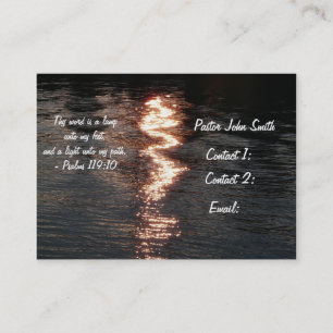 Religious Profile Card-Scripture+light on water Business Card