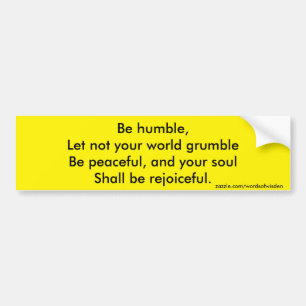 Religious quote bumper sticker