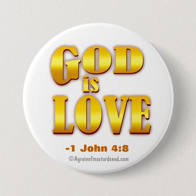 Religious Quotes 3 Inch Round Button (Front)