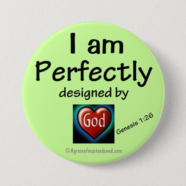 Religious Quotes 3 Inch Round Button (Front)