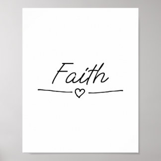 Religious quotes about faith poster