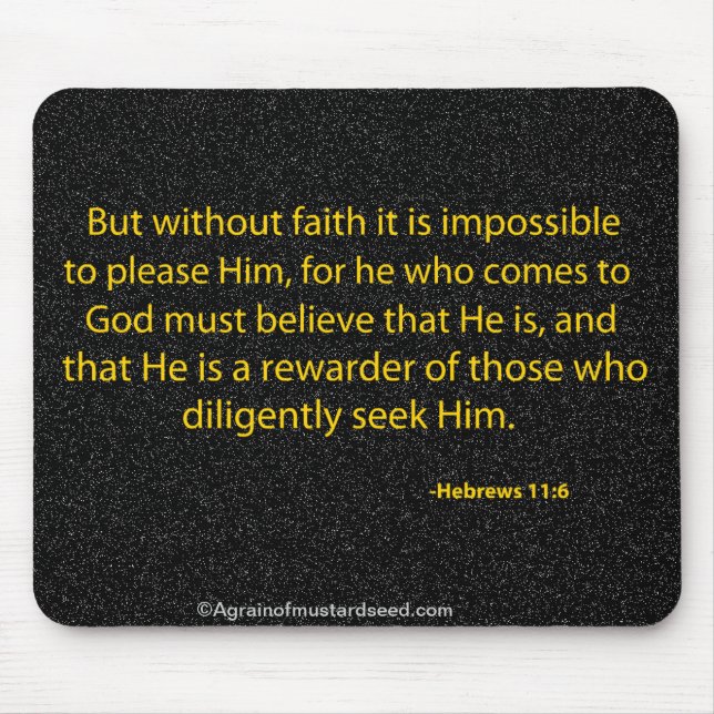 Religious Quotes Christian Mouse Pad (Front)
