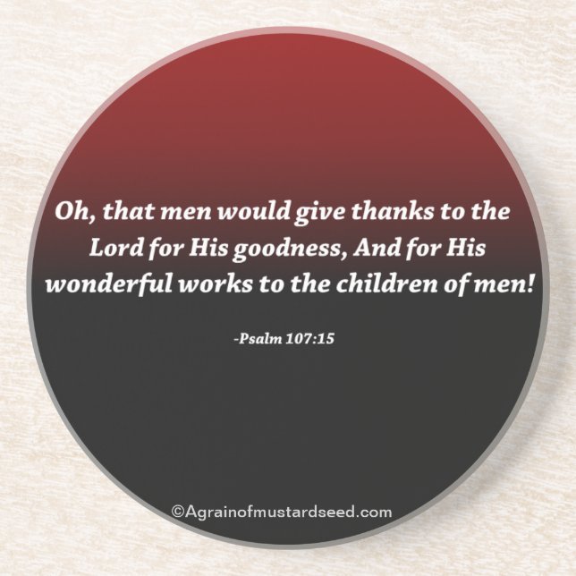 Religious Quotes Coaster (Front)