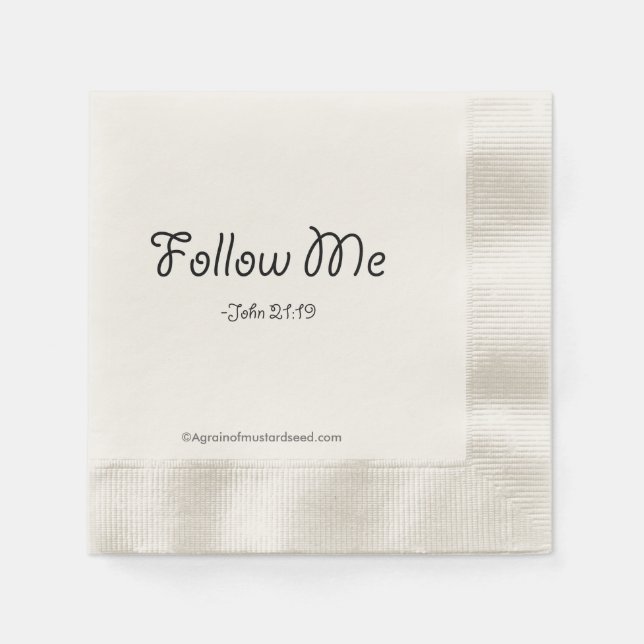 Religious Quotes Napkin (Front)