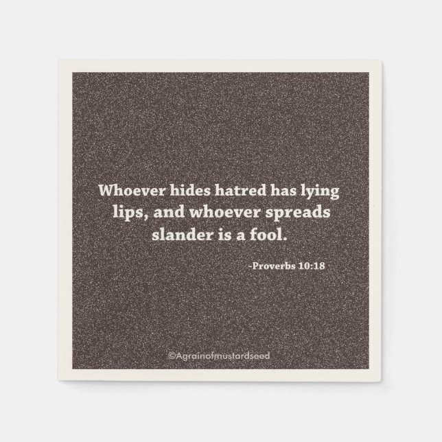 Religious Quotes Napkin (Front)