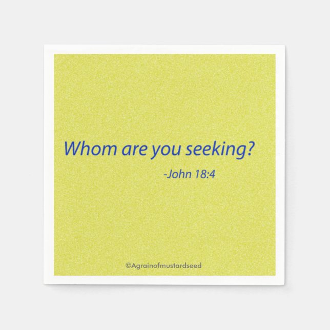 Religious Quotes Napkin (Front)