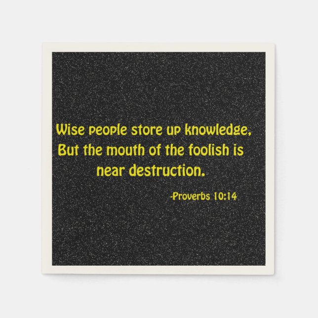 Religious Quotes Napkin (Front)