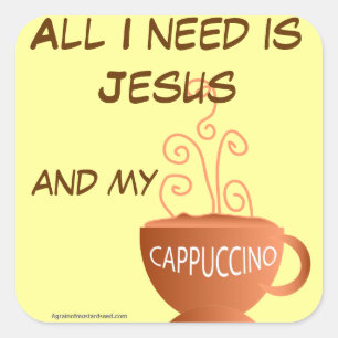 Religious Quotes Square Sticker