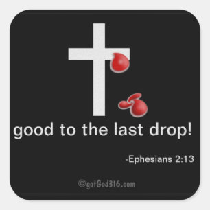 Religious Quotes Square Sticker