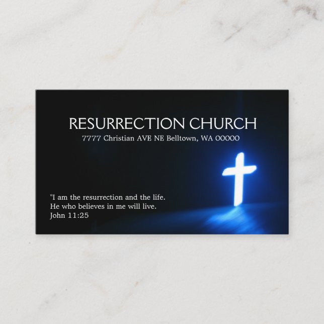 Religious Religion Christian Pastor Christianity Business Card (Front)