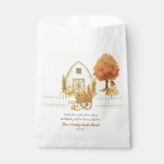 Religious Rustic Fall Gender Reveal Favour Bags