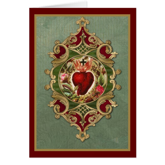 Religious Sacred Heart Jesus Catholic Prayer (Front)