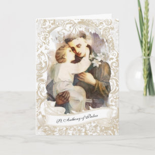 Religious St. Anthony of Padua Child Jesus Card