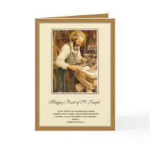 Religious St. Joseph Feast Catholic Prayer Card