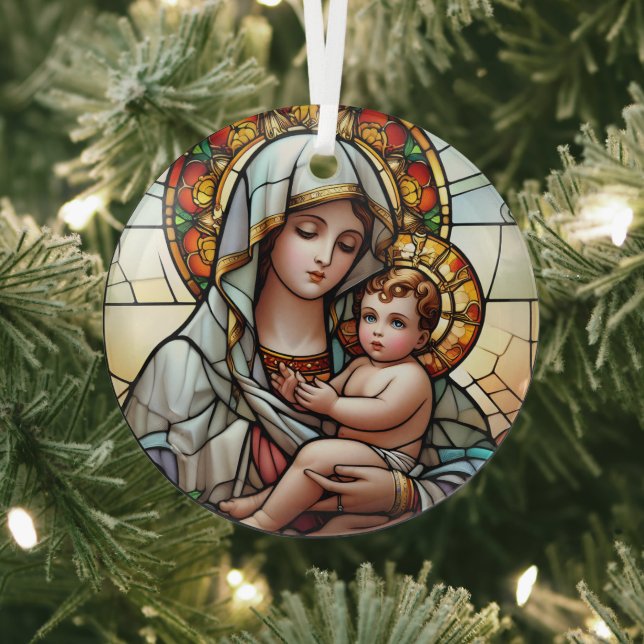 Religious Stained Glass Ornament (Insitu)