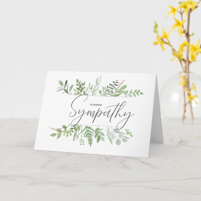 Religious Sympathy Card - KJV (Yellow Flower)