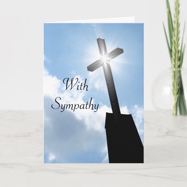 Religious Sympathy Greeting Card (Front)