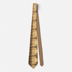 Religious Tie with Image of God & Cross