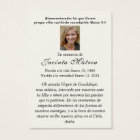 Religious Virgin Mary Guadalupe Catholic Funeral