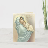 Religious Virgin Mary Jesus Catholic Sympathy Card