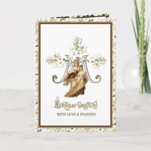 Religious Virgin Mary Jesus Catholic Vintage Card