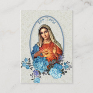Religious Virgin Mary Memorare Prayer Holy Card