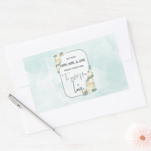 Religious Wedding Anniversary Faith Hope Love Sticker