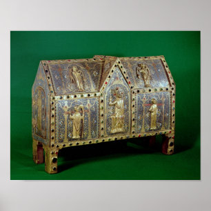 Reliquary chest of St. Calminius, Limoges Poster