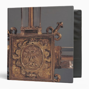 Reliquary cross, detail of a phoenix binder