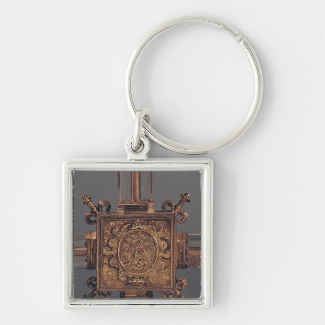 Reliquary cross, detail of a phoenix keychain (Front)