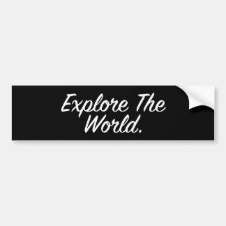 Relish The Journey - White Script Bumper Sticker