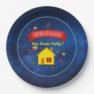 Relocating Party Paper Plate