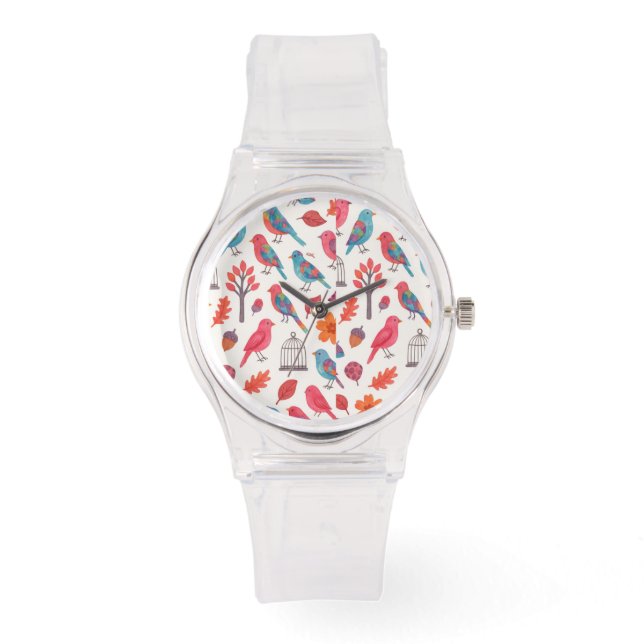 Relógio Pássaros e Flores DESING Watch (Front)