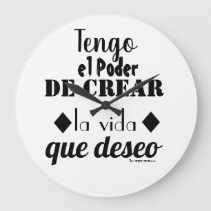 Reloj de Pared Motivacional Large Clock