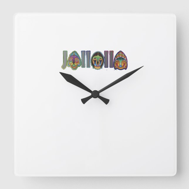 Reloj jallalla square wall clock (Front)