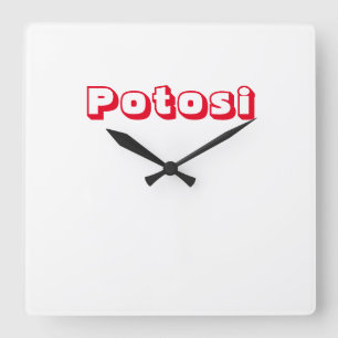 Reloj Potosi Square Wall Clock