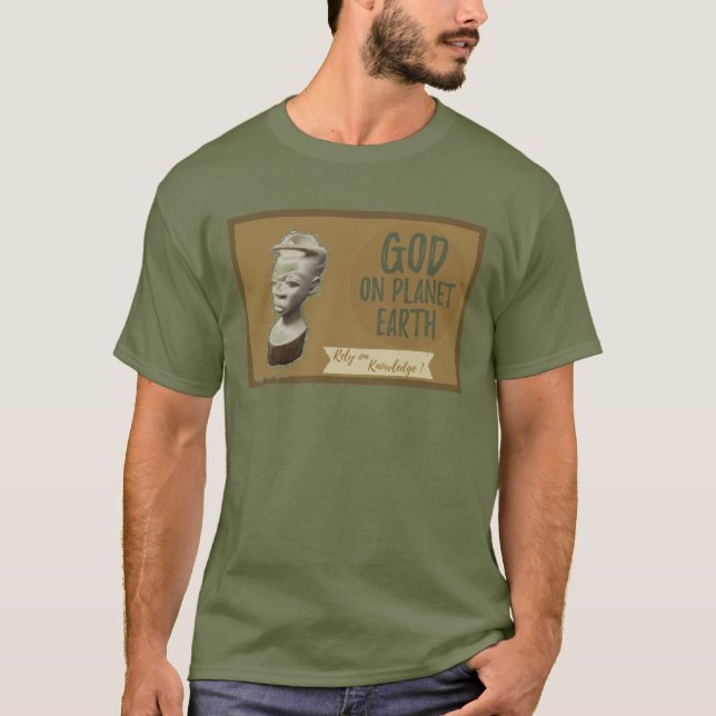 Rely on Knowledge male tee (Front)
