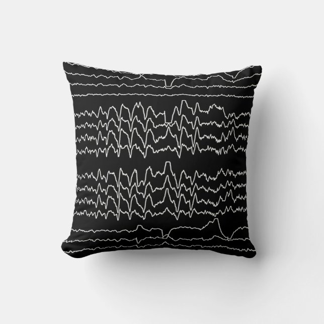 REM Sleep Wave Pillow (black) (Front)