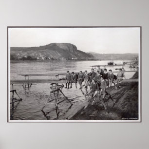 Remagen Bridge at Remagen Ludendorff Poster