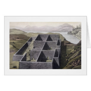 Remains of an Inca palace at Callo, Peru, from 'Le