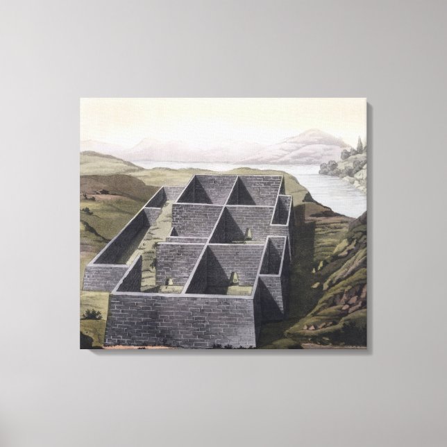Remains of an Inca palace at Callo, Peru, from 'Le Canvas Print (Front)