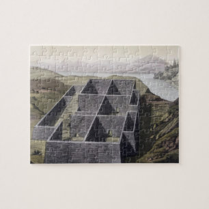 Remains of an Inca palace at Callo, Peru, from 'Le Jigsaw Puzzle