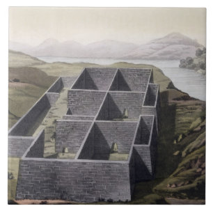 Remains of an Inca palace at Callo, Peru, from 'Le Tile