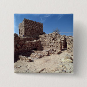 Remains of the fortress palace 2 inch square button