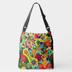 Remarkable Forms and Shapes Original Abstract Art Crossbody Bag