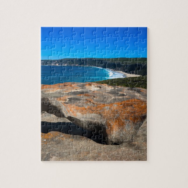 Remarkable Rocks on Fraser Island coast Jigsaw Puzzle (Vertical)