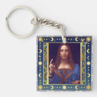 Remastered Salvator Mundi by Leonardo da Vinci  Keychain