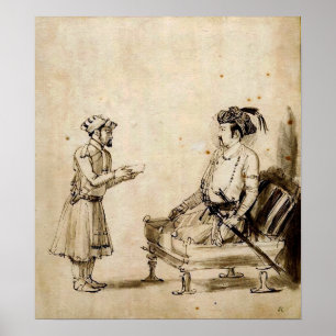 Rembrandt - A Mughal Nobleman  (Prince Daniyal) Poster