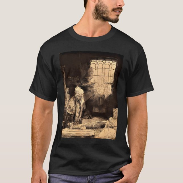 Rembrandt, Faust, Alchemist, 1652  T-Shirt (Front)