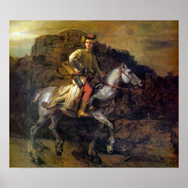 Rembrandt Harmenszoon van Rijn - The Polish Rider Poster (Front)